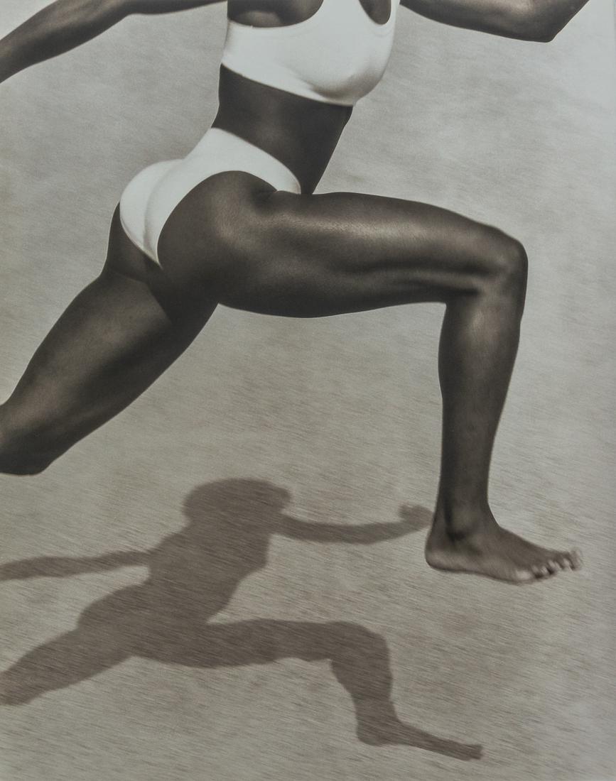 HERB RITTS - Jackie Joyner Kersee, 1987: Artist: Herb Ritts Title:Jackie Joyner Kersee, 1987 Medium: Photo Litho, 1992, USA Dimensions: 11.55x14.7" Description: Heat Wax Mounted on 14x18" Conservation Board Artist Bio: Herb Ritts (1952-2002)