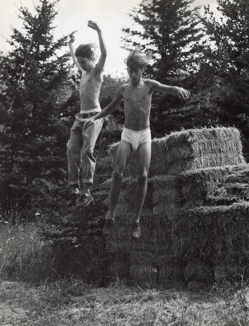 BRUCE WEBER - Joe and Friend, Little Bear Ranch 1992: Artist: Bruce Weber Title:Joe and His Friend, Little Bear Ranch, 1992 Medium: Photo Litho, 1995, Italy Dimensions: 10.25x13.35" Description: Heat Wax Mounted on 14x18" Conservation Board Artist Bio: B