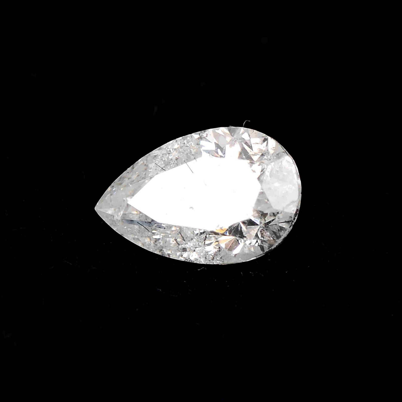 0.64 Carat White Color Natural Pear Diamond Loose (1 of 6)
