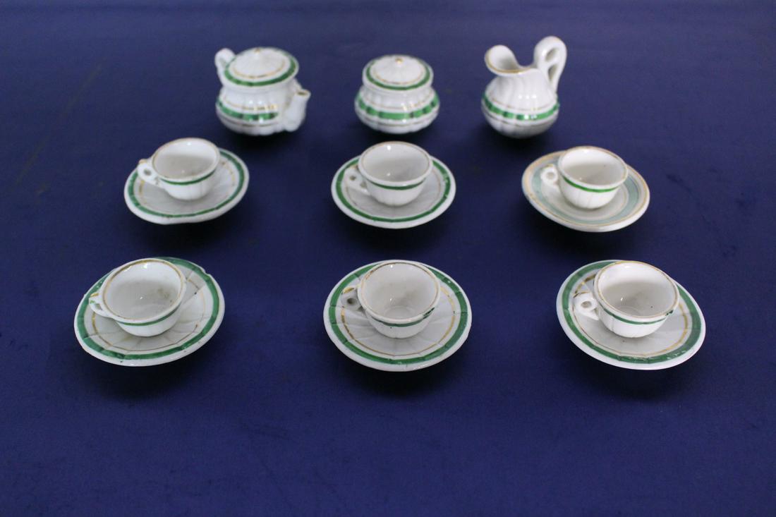 C. 1850 Victorian Doll House Miniature Ceramic Set (1 of 8)