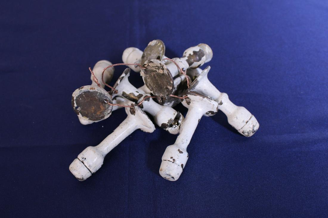 9 Set of Antique Doorstops: 9 Set of Antique Doorstop, 2.8"H x 1"D Reserve: $15.00 Shipping: Domestic: Shipping rates are determined by destination International: Foreign shipping rates are determined by destination.. Combined s