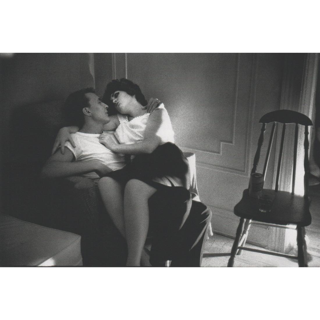 BRUCE DAVIDSON - Brooklyn Gang, Lovers: Artist: BRUCE DAVIDSON Print Title: Brooklyn Gang Summer of 1959 Medium: Sheet-fed Gravure Printing Date: 1990's Printed in Japan Image Size: 5.5 x 8.25 inches Bruce Davidson (b. 1933) is an American