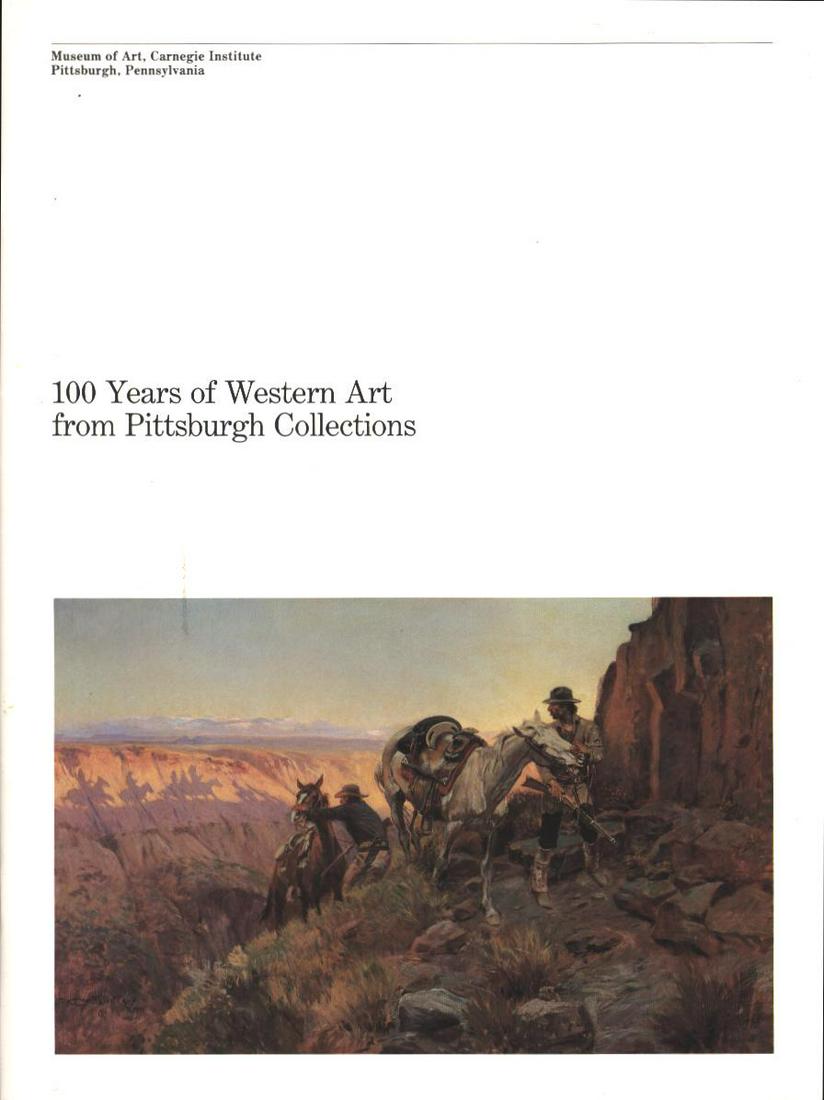 100 Years of Western Art from Pittsburgh Collections: Title: 100 Years of Western Art from Pittsburgh Collections Description: Stapled booklet, color picture on front cover, black and white illustrations throughout, No writing in the book - not even an o