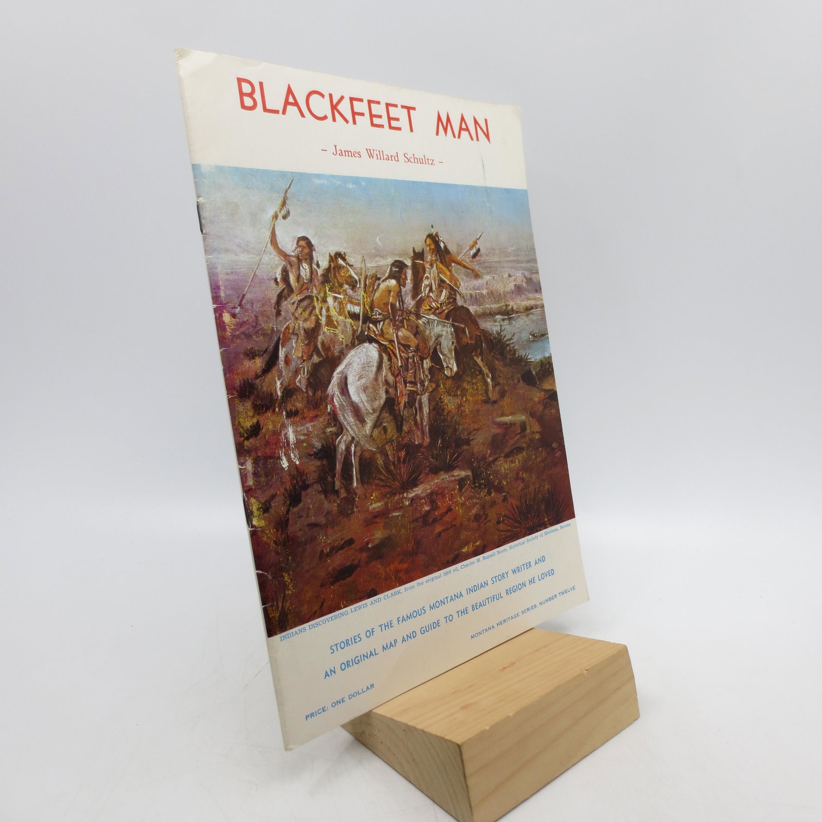 Blackfeet Man: James Willard Schultz (First Thus): Title: Blackfeet Man: James Willard Schultz (First Thus) Description: Paperback. First Edition. Stapled booklet with 32pp. Clean pages with no apparent markings, creasing, or marginalia. Black and whi