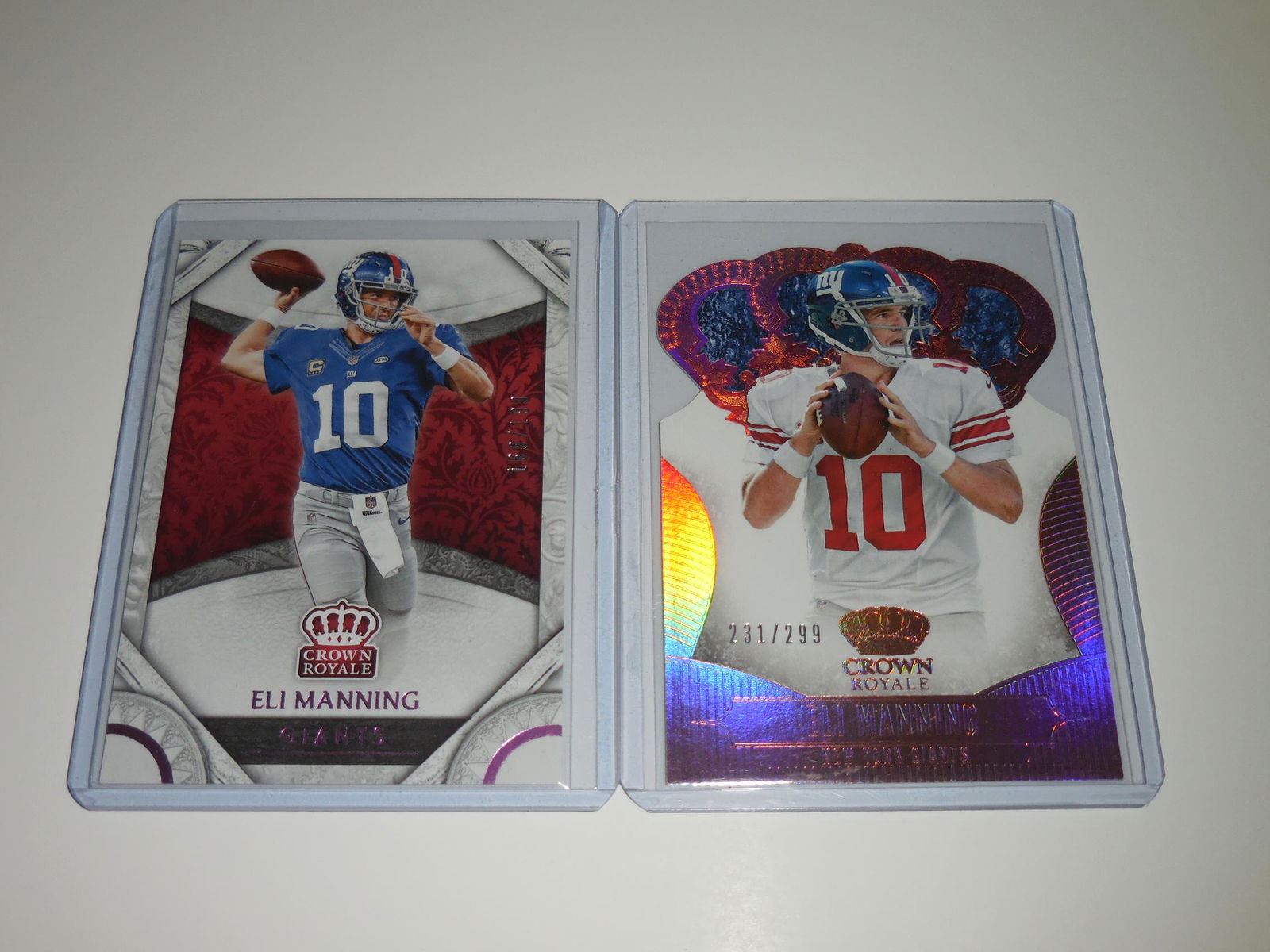 PANINI CROWN ROYALE ELI MANNING CARD LOT (1 of 2)