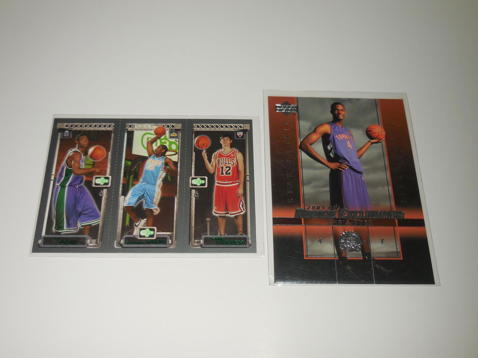 CARMELO ANTHONY AND CHRIS BOSH 2003-04 ROOKIE CARD LOT (1 of 2)