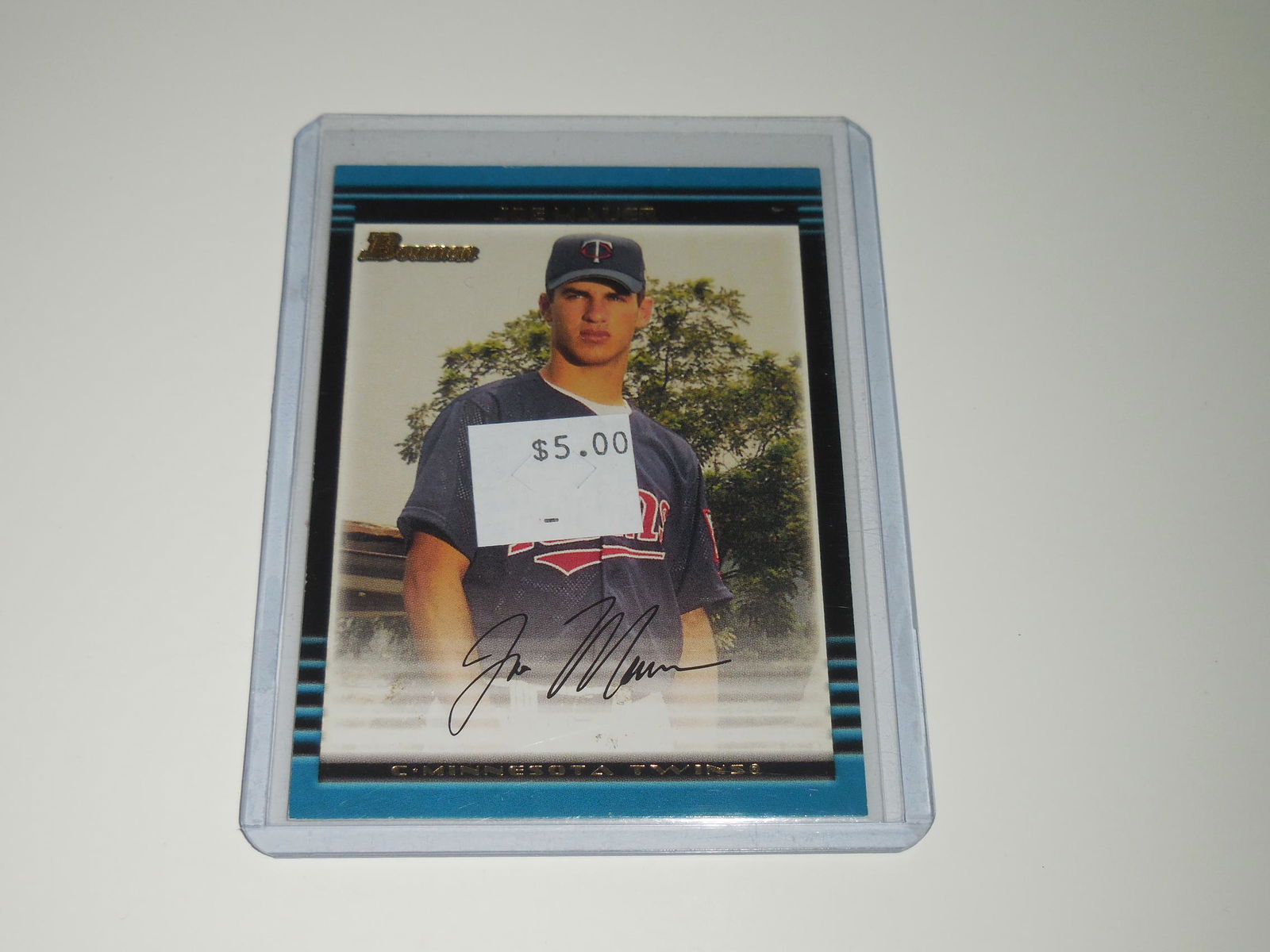 2002 BOWMAN BASEBALL #379 JOE MAUER ROOKIE CARD (1 of 2)