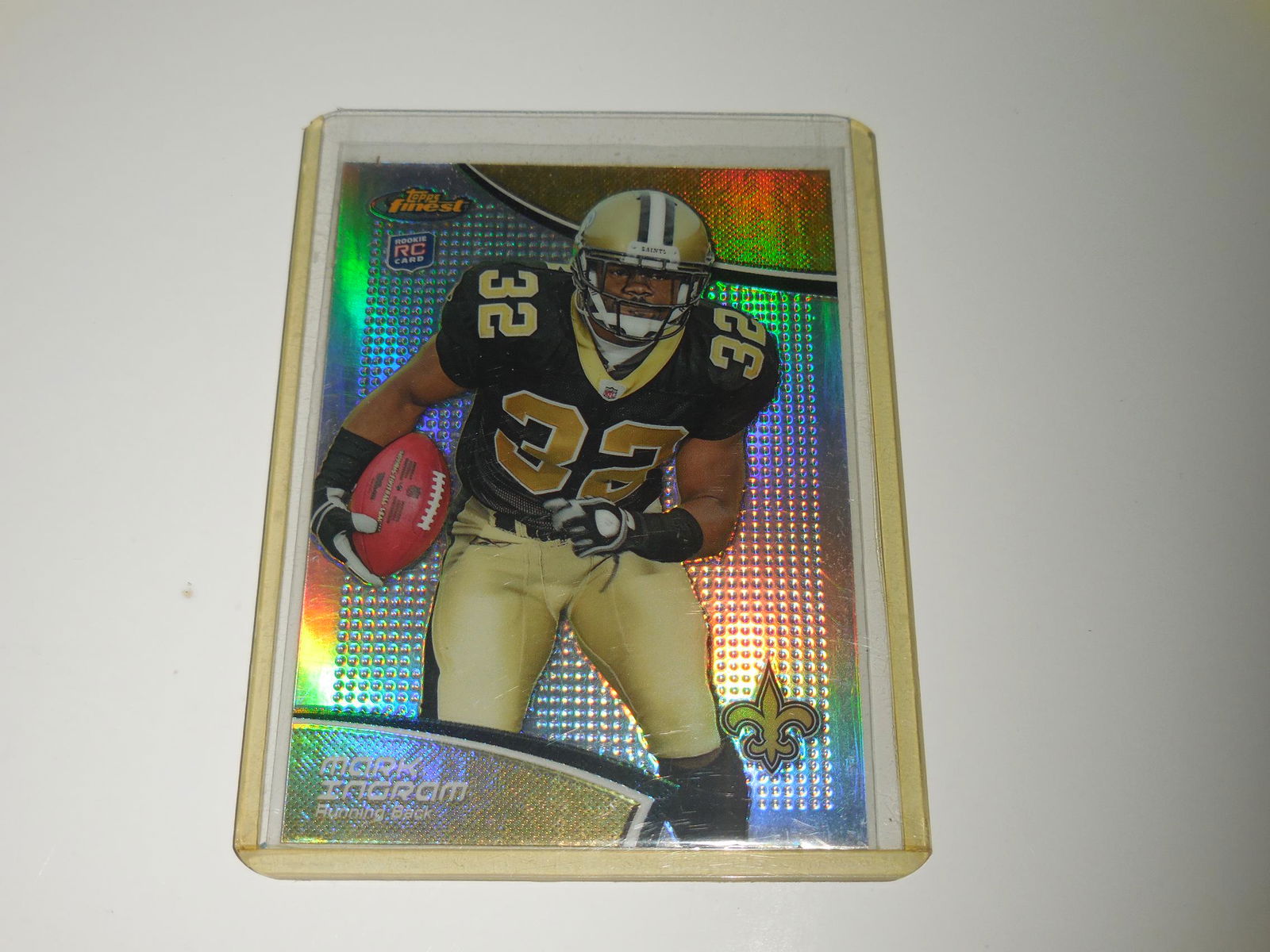 2011 TOPPS FINEST FOOTBALL #120 MARK INGRAM ROOKIE CARD (1 of 2)