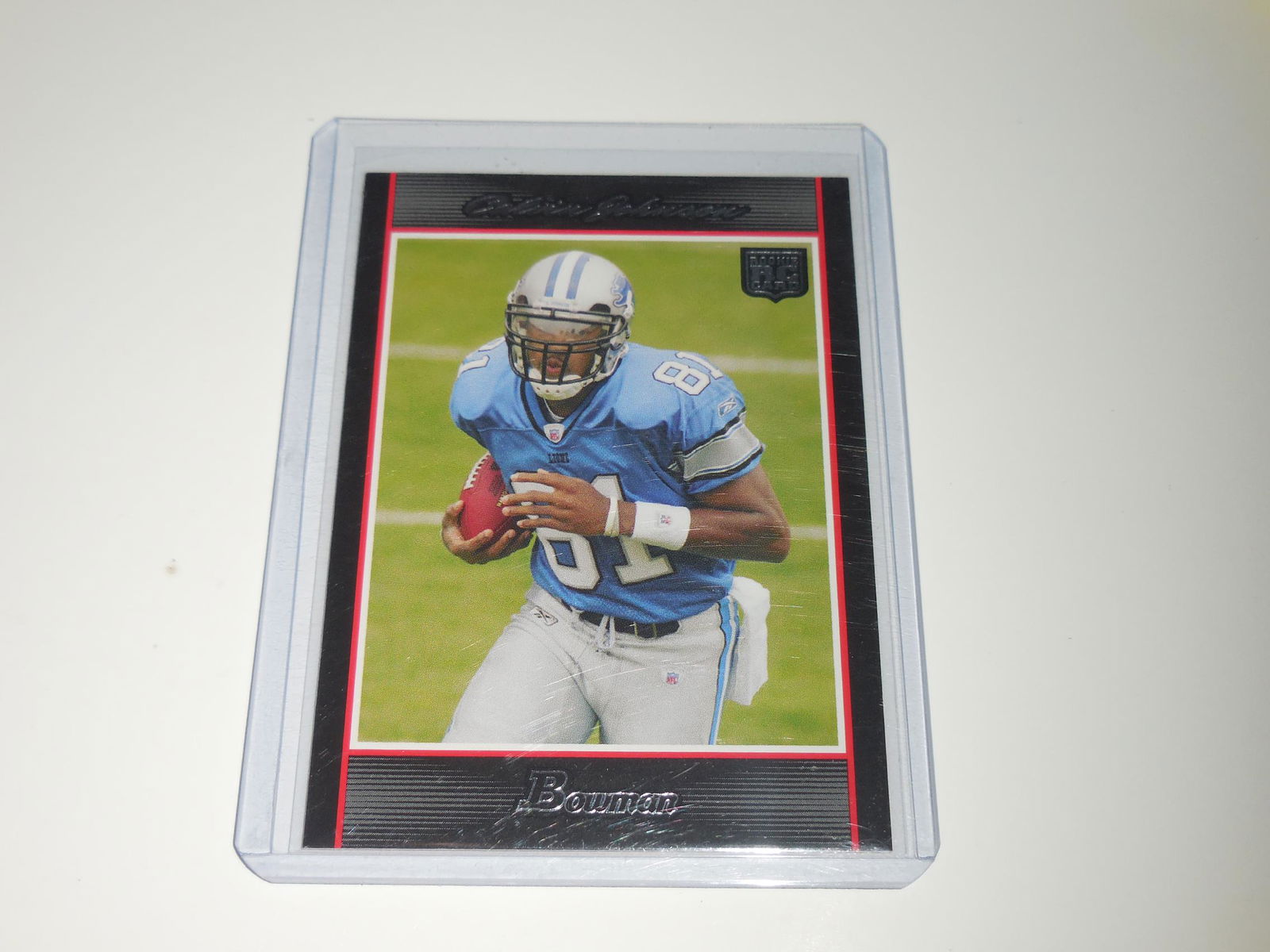 2007 BOWMAN FOOTBALL #145 CALVIN JOHNSON JR ROOKIE CARD (1 of 2)