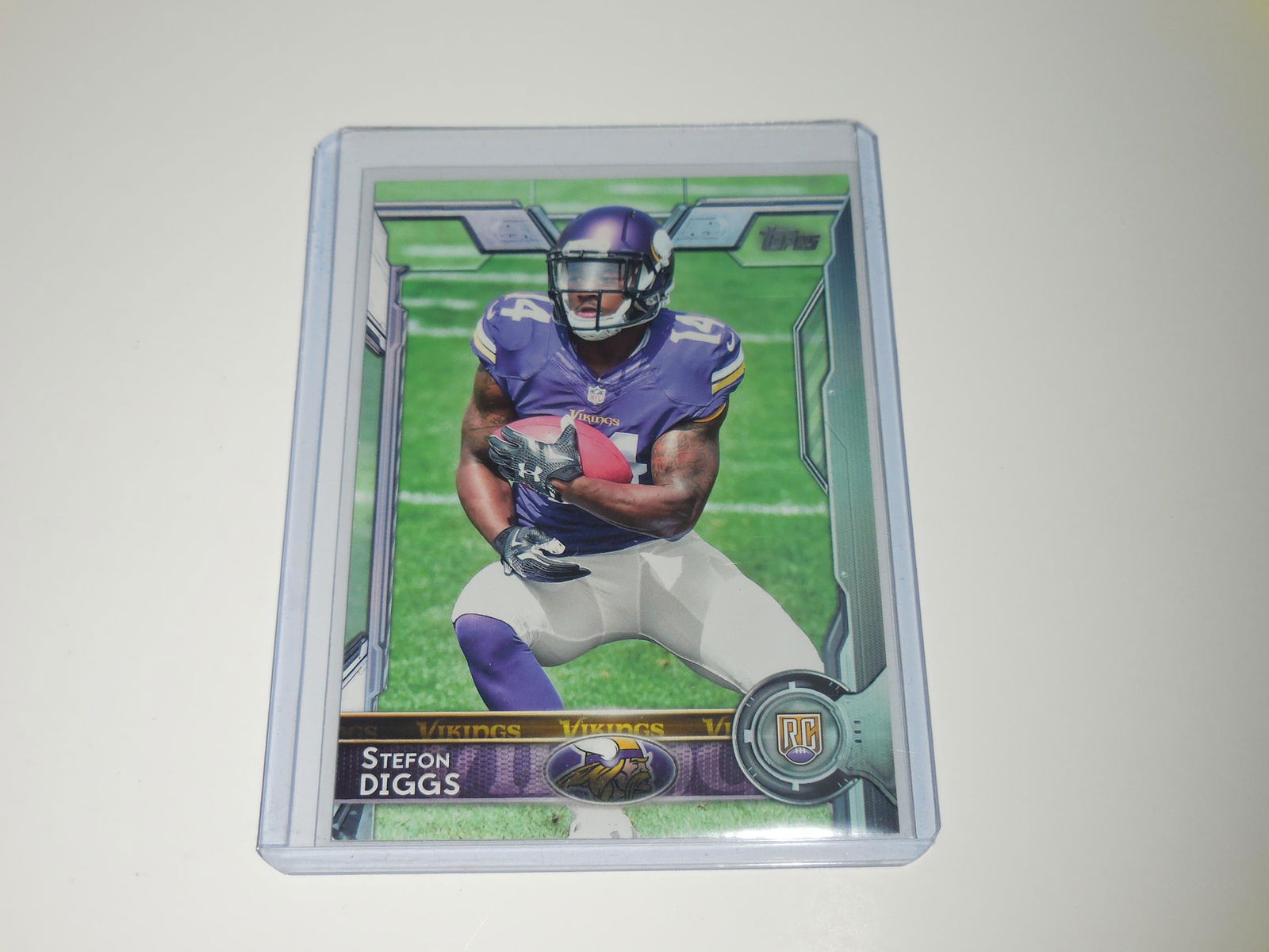 2015 TOPPS FOOTBALL #452 STEFON DIGGS ROOKIE CARD (1 of 2)