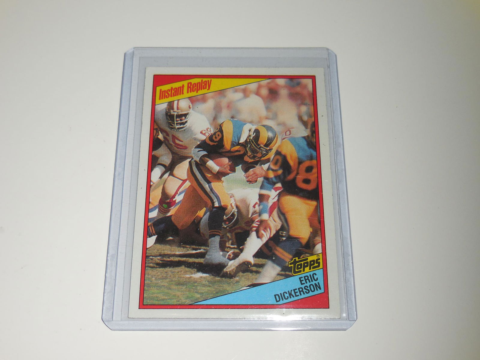 1984 TOPPS FOOTBALL ERIC DICKERSON INSTANT REPLAY (1 of 2)