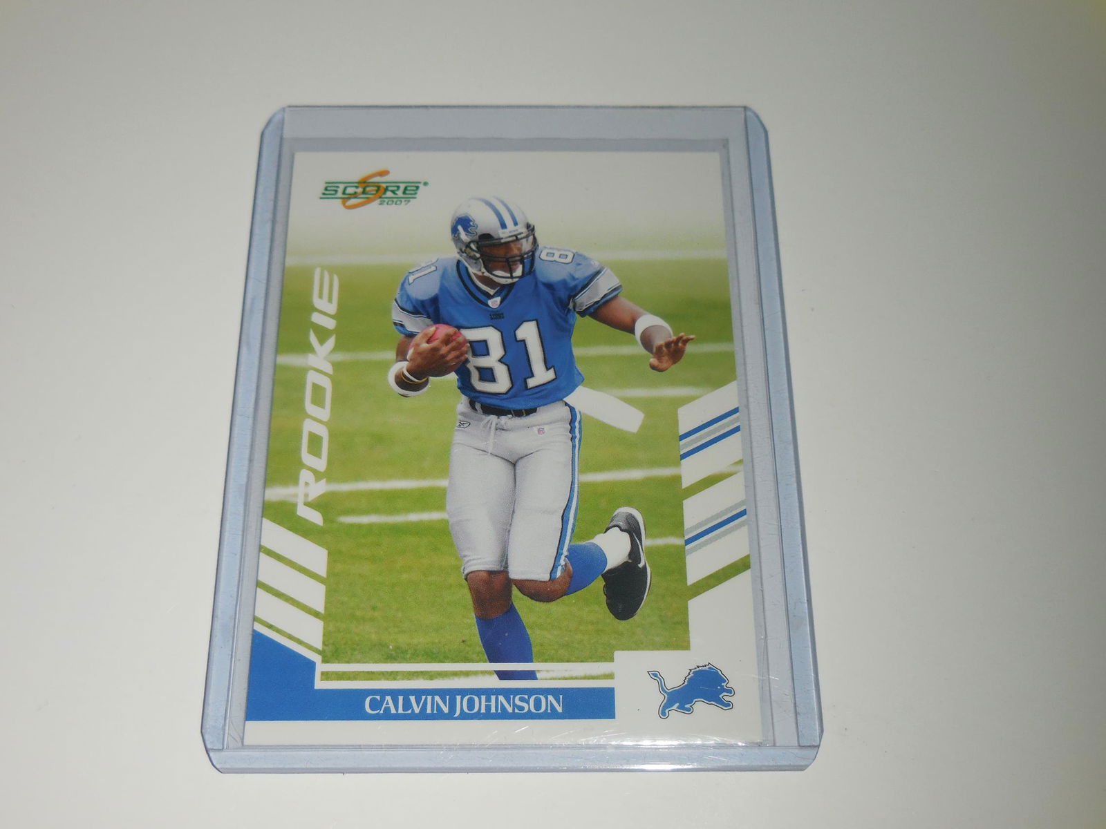 2007 SCORE FOOTBALL #351 CALVIN JOHNSON DETROIT LIONS (1 of 2)