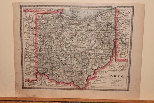 1885 Map of Ohio (1 of 3)
