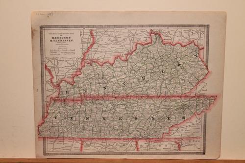 1885 Map of Kentucky and Tennessee (1 of 3)