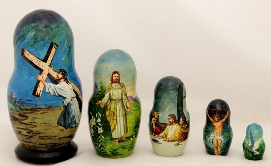 Matreshka: Dimensions: 9 × 18 cm Matreshka. Traditional russian wooden nesting doll. Handmade, handpainting, 5 pcs. Reserve: $150.00 Shipping: Domestic: Flat-rate of $50.00 to anywhere within the contiguous U.S