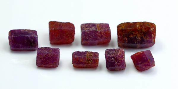 Natural & unheated~ Pink Ruby Rough Lot (1 of 8)