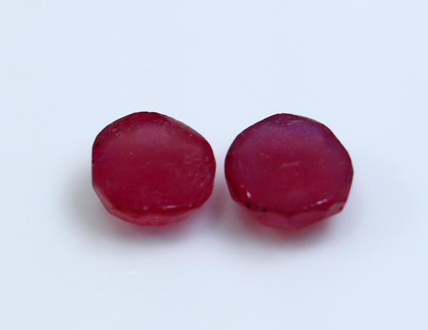 Natural & unheated~ Pink Ruby Gemstone Pair (1 of 10)