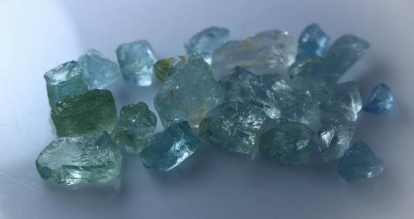 Natural & unheated~ Blue Aquamarine Rough Lot (1 of 7)
