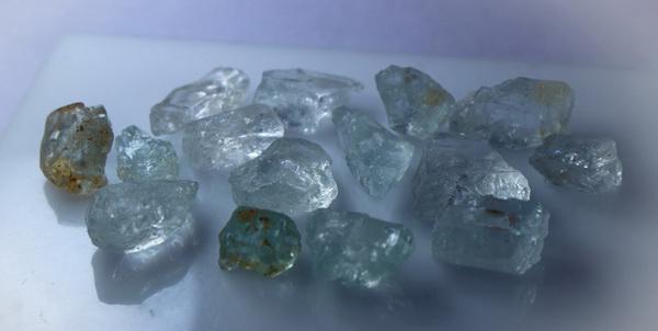 Natural & unheated~ Blue Aquamarine Rough Lot (1 of 9)