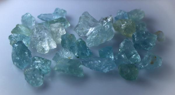 Natural & unheated~ Blue Aquamarine Rough Lot (1 of 8)