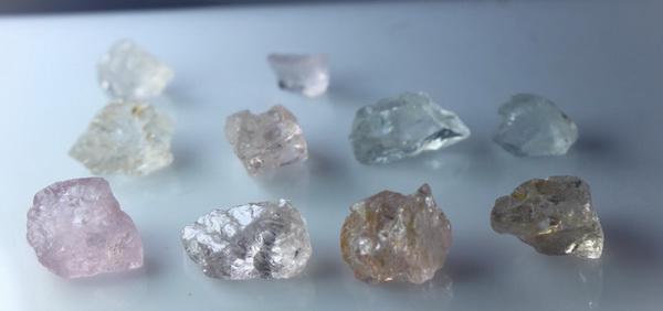 Natural & unheated~ Pink Morganite Rough Lot (1 of 8)
