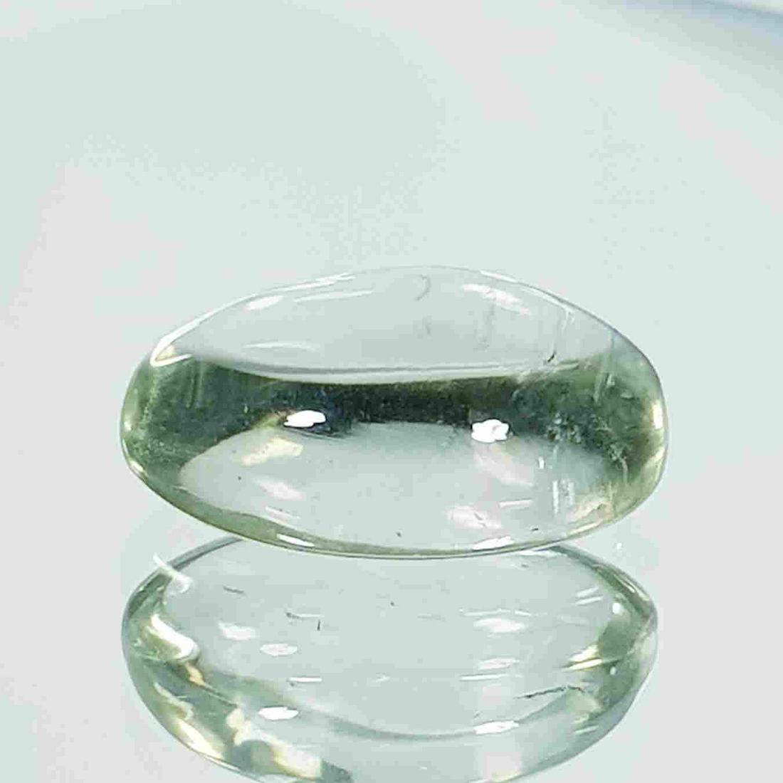 Natural Green Amethyst Oval Cabochon 9.98 Ct (1 of 5)