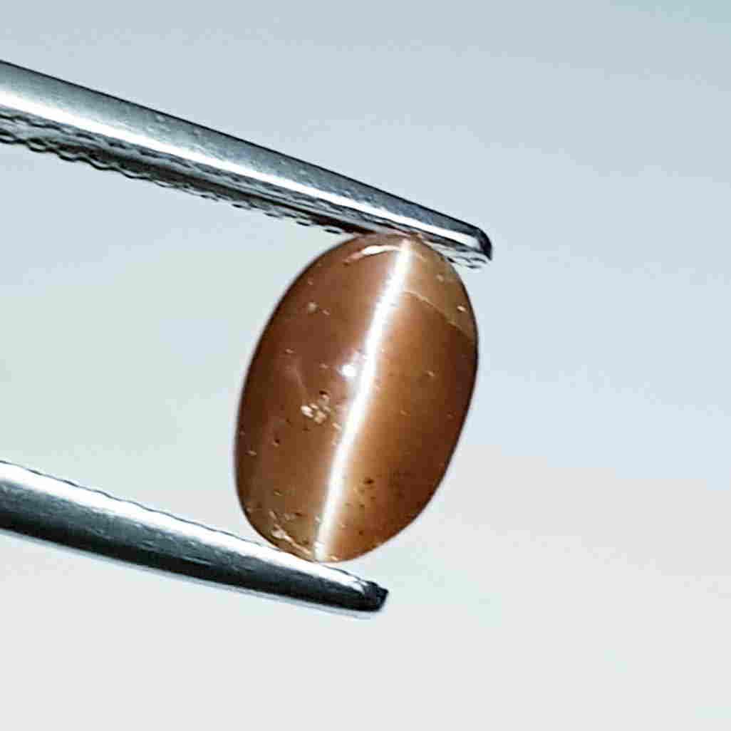 1.86 ct Natural Scapolite Cat's Eye: No Reserve! Title: 1.86 ct Natural Scapolite Cat's Eye Color/Clarity: Opaque Carat Weight: 1.86 Size/Dimensions: 9.00 x 6.00 x 4.80 Additional Information: Oval - Africa Shipping: Domestic: Flat-rat