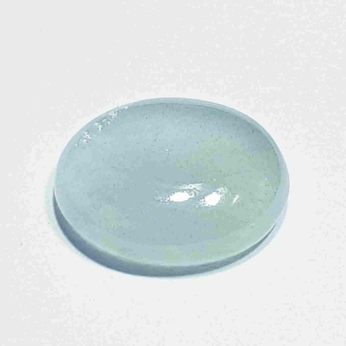 5.40 ct Natural Aquamarine Oval Cabochon: No Reserve! Title: 5.40 ct Natural Aquamarine Oval Cabochon Color/Clarity: SI Carat Weight: 5.4 Size/Dimensions: 13.60 x 10.80 x 4.50 Additional Information: Oval - Brazil Shipping: Domestic: Flat-ra