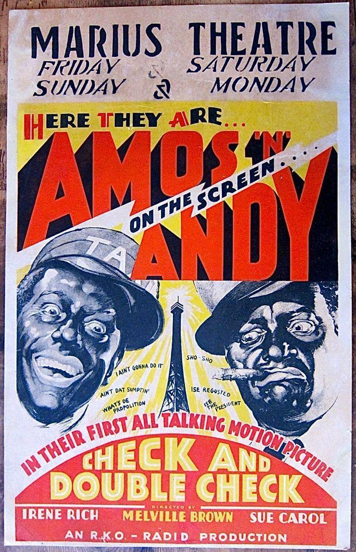Amos 'n Andy - Check and Double Check (1930) US Window (1 of 1)