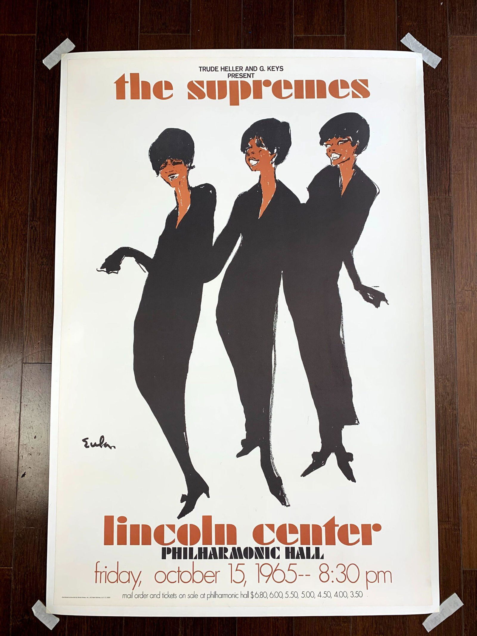 The Supremes - Art by Joe Eula (1965) 25.375" x 38.25" (1 of 5)