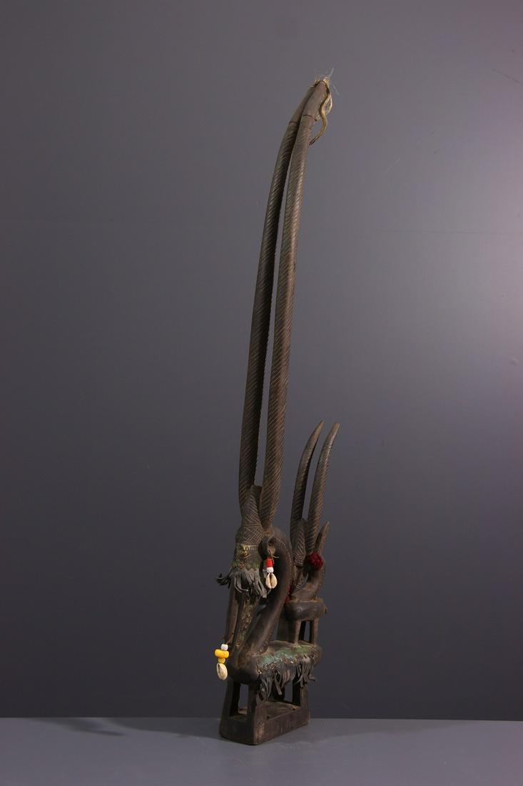 Tyi Wara Bambara vertical crest mask - Mali - African (1 of 9)