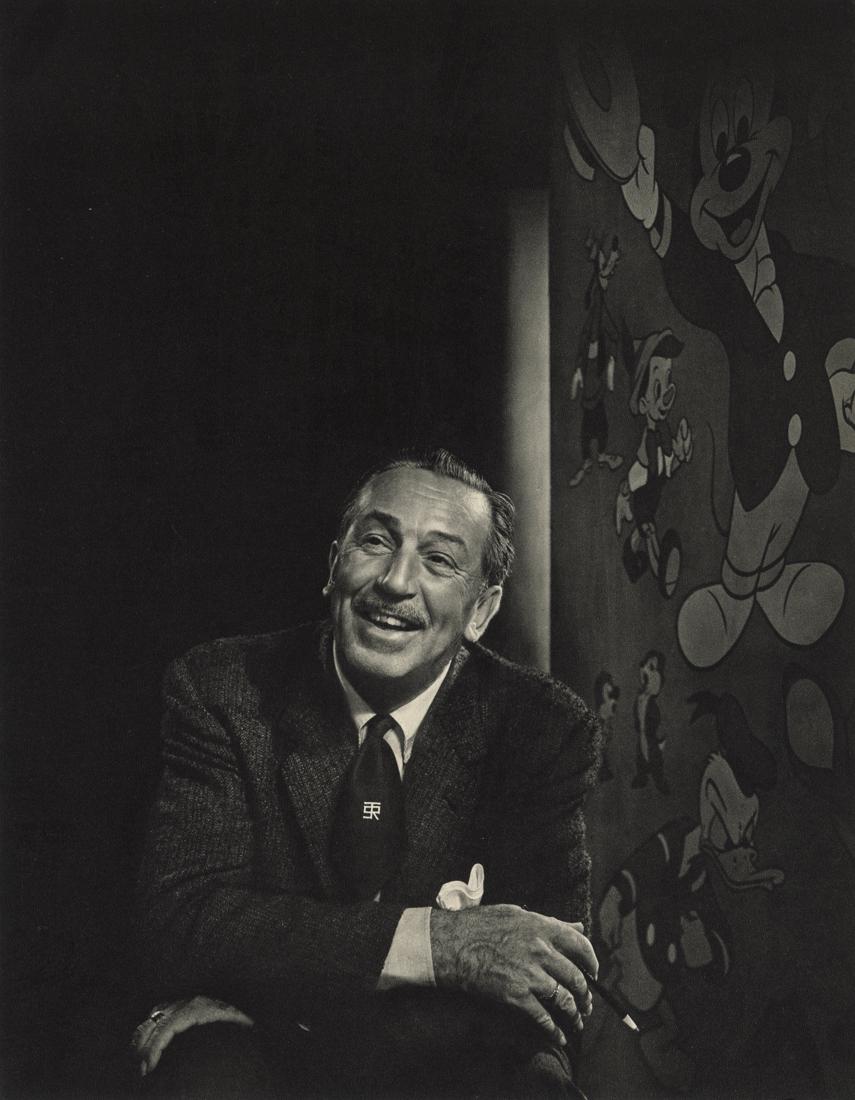 YOUSUF KARSH - Walt Disney: Artist: Yousuf Karsh Title: Walt Disney Medium: Sheet Fed Gravure, 1960, Netherlands Dimensions: 9.3x12" Description: Heat Wax Mounted on 12x16" Conservation Board Artist Bio: Yousuf Karsh (1908-2002)