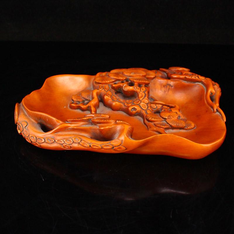 Vintage Boxwood High Relief Pine Tree Brush Washer (1 of 6)