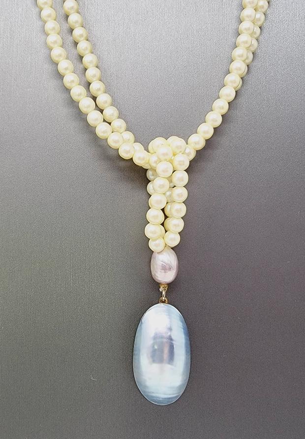 Vintage Couture Cadoro Simulated Pearl Necklace (1 of 11)
