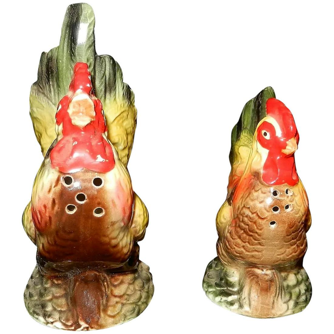 Vintage Large Rooster and Hen Salt and Pepper Set (1 of 7)