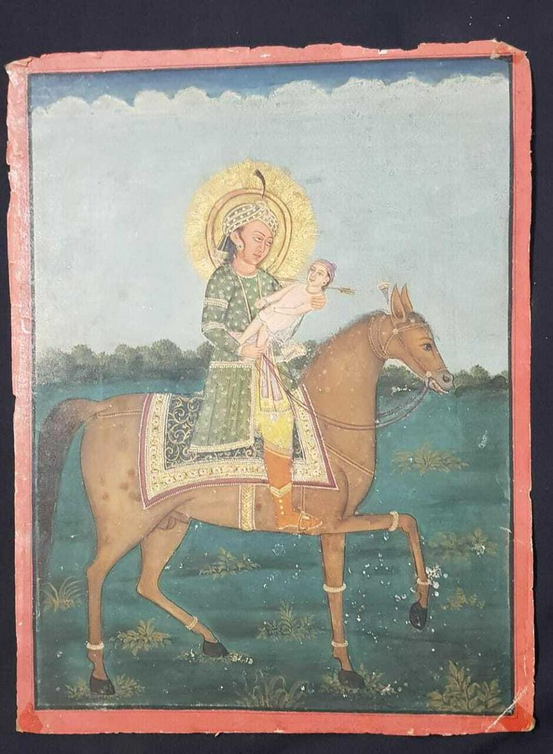 Rare antique Islamic handmade painting of shia subject: Rare antique Islamic handmade painting on paper wasli of shia subject at Karbala. Size : 30 cm x 23 cm Estimated to be 19th C Reserve: $270.00 Shipping: Domestic: Flat-rate of $45.00 to anywhere withi