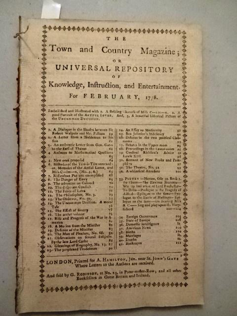 1778 Magazine Revolutionary War (1 of 5)