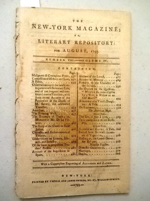 1793 New York Magazine Taxation Capital Gains (1 of 4)