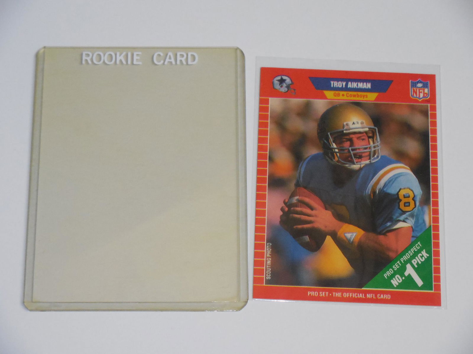 1989 PRO SET FOOTBALL TROY AIKMAN ROOKIE CARD (1 of 2)
