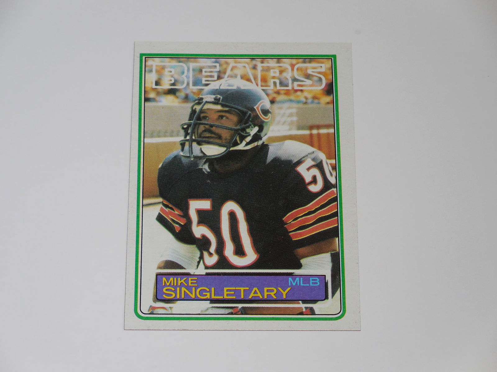 1983 TOPPS FOOTBALL MIKE SINGLETARY ROOKIE CARD BEARS (1 of 2)