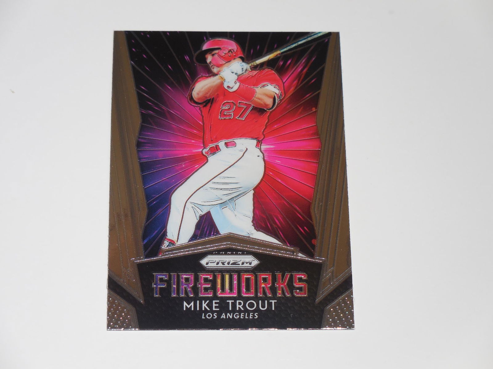 2019 PANINI PRIZM MIKE TROUT FIREWORKS INSERT (1 of 2)