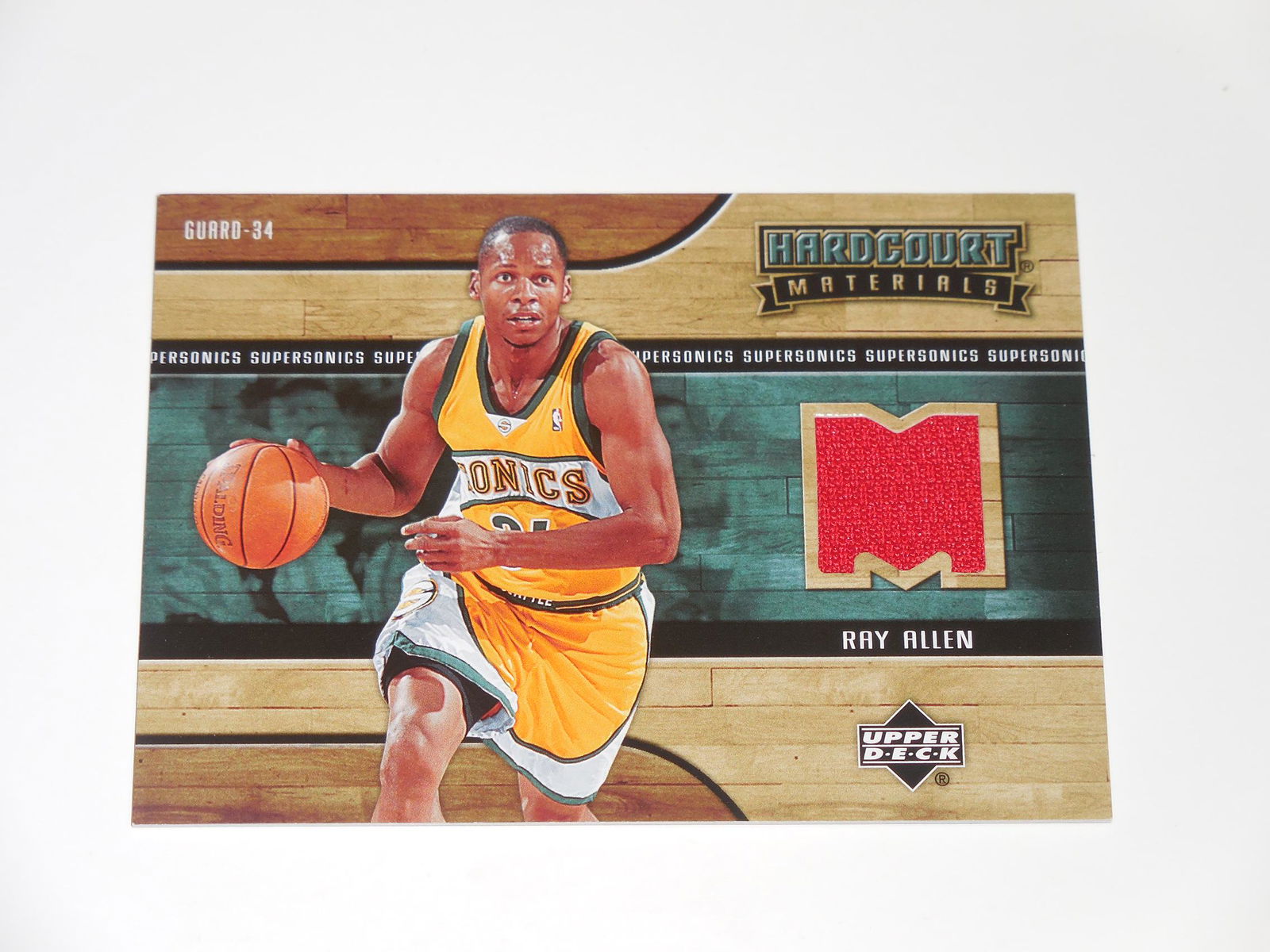 2006-07 HARDCOURT RAY ALLEN EVENT WORN JERSEY CARDQ (1 of 2)