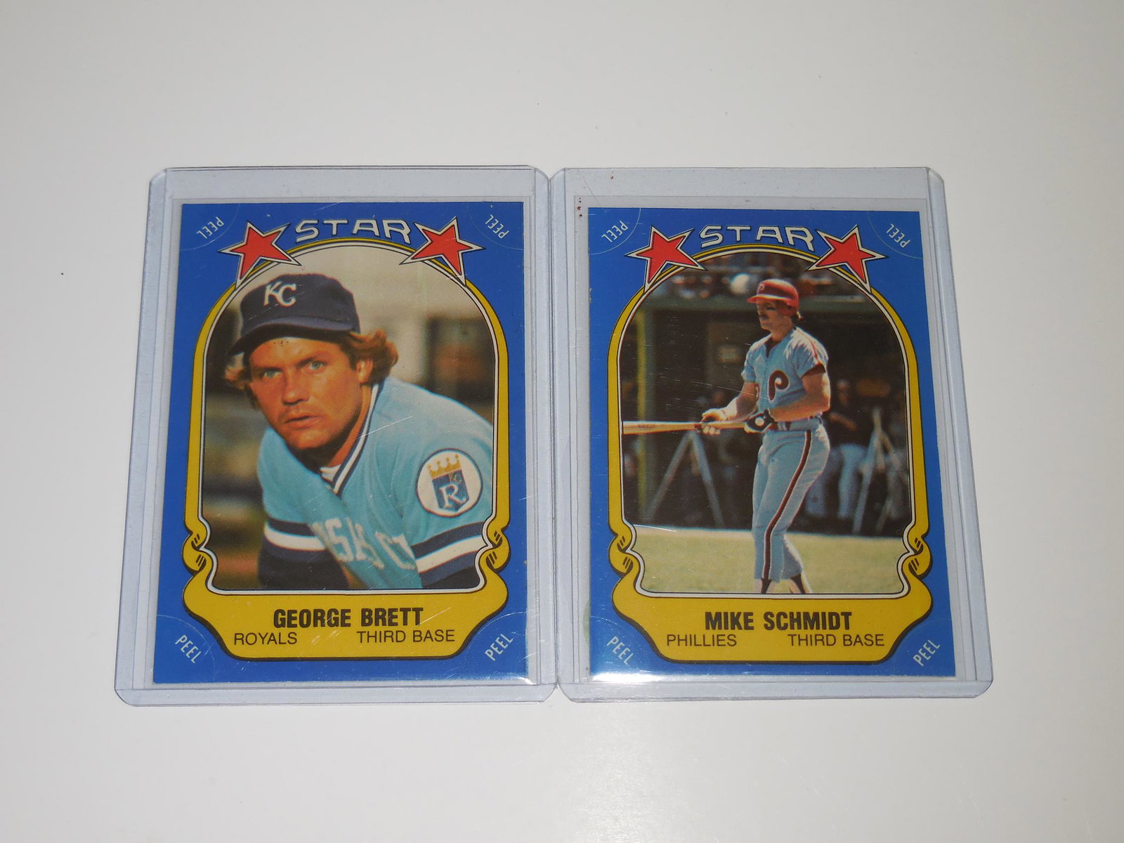 1981 FLEER STAR STICKERS SCHMIDT & BRETT (1 of 2)