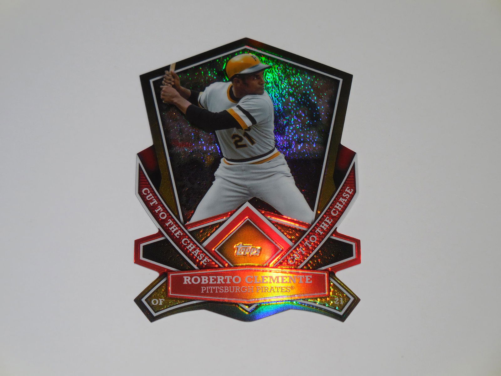 2013 TOPPS ROBERTO CLEMENTE DIE CUT REFRACTOR (1 of 2)