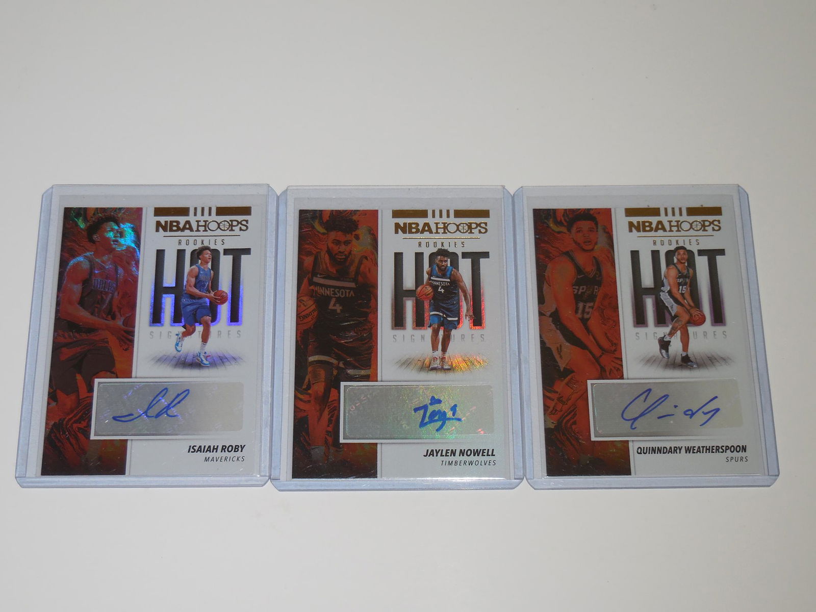 2019-20 PANINI HOOPS 3 CARD AUTOGRAPH LOT (1 of 2)