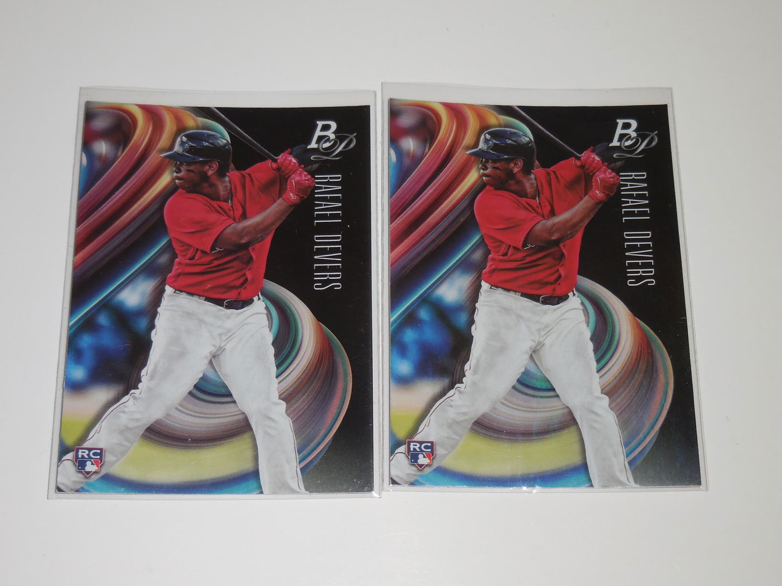 2018 BOWMAN PLATINUM RAFAEL DEVERS ROOKIE CARD LOT (1 of 2)