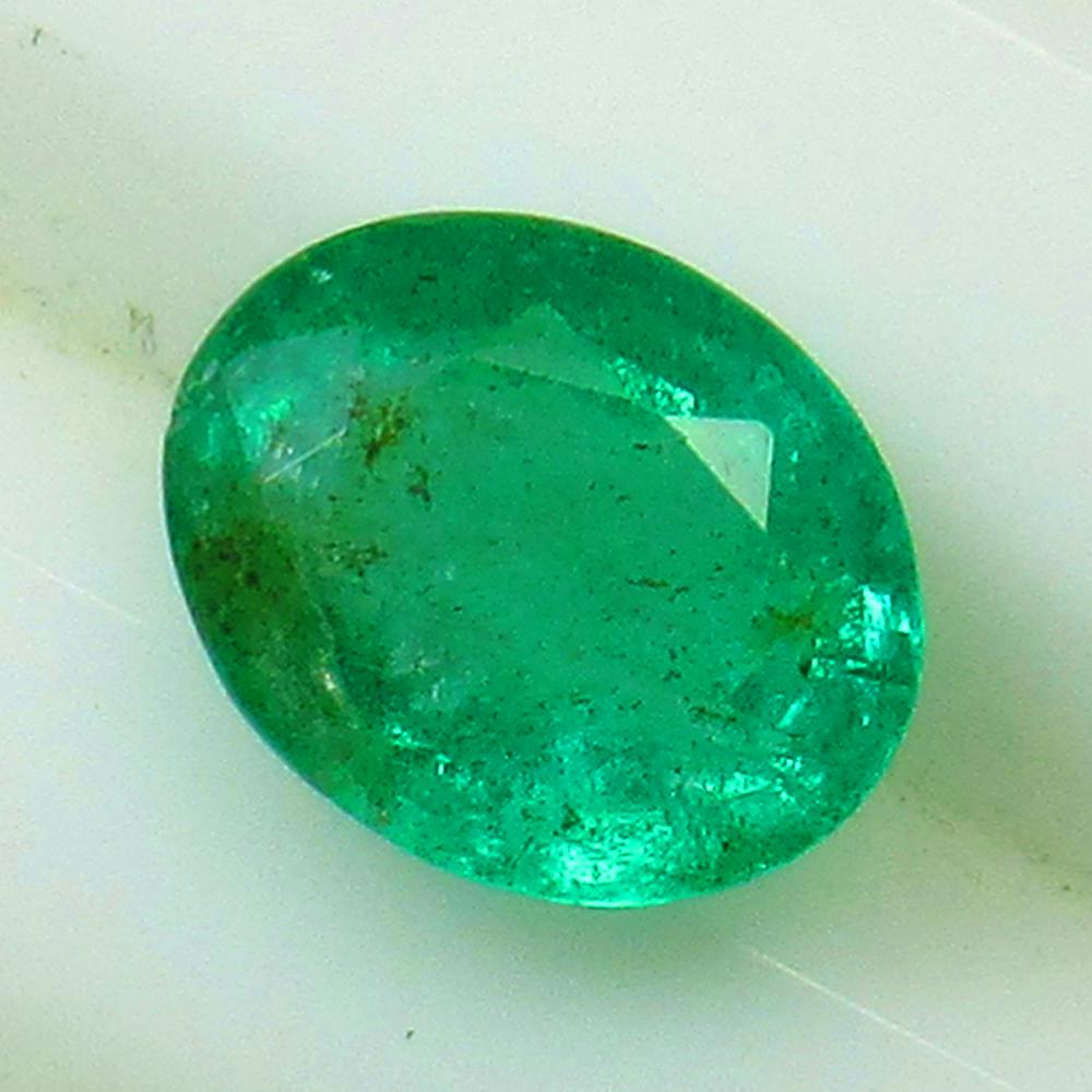 1.62 Ct Natural Zambian Emerald Oval Cut (1 of 2)