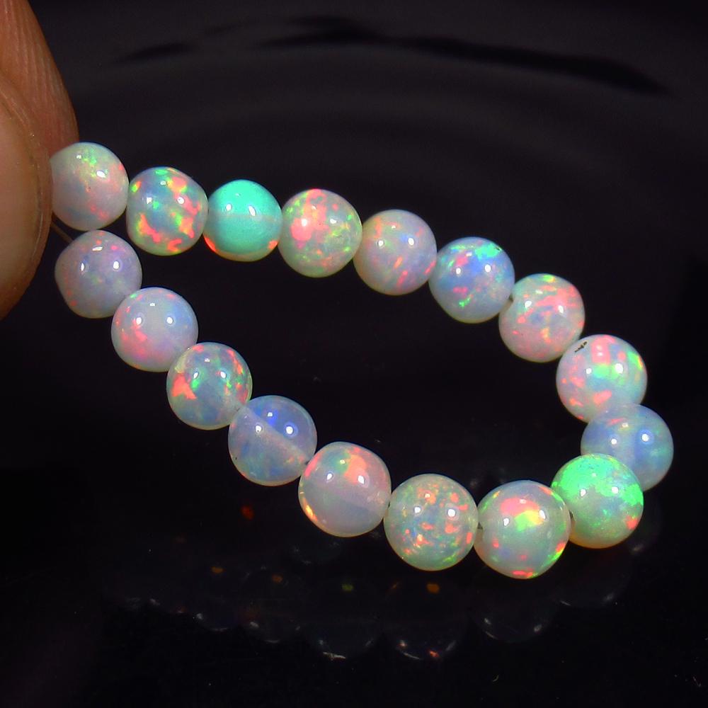 8.20 Ct Natural 17 Drilled Multi-Color Fire Opal Ball (1 of 2)