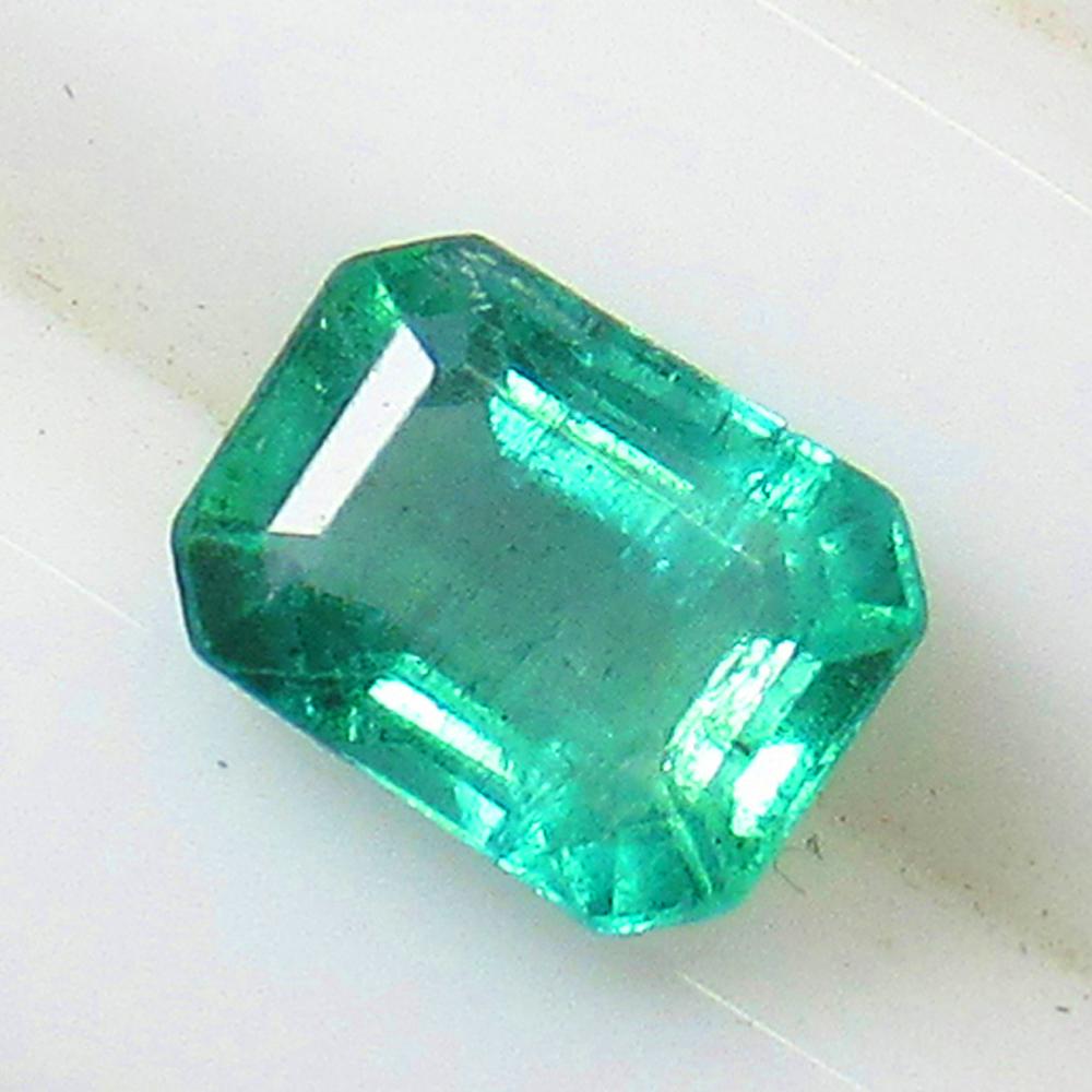 1.16 Ct Natural Zambian Emerald Octagon Cut (1 of 2)