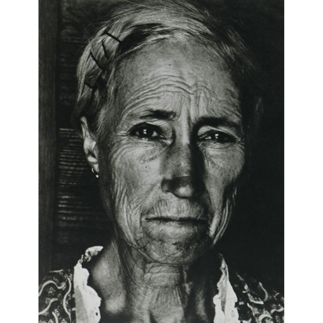 MARGARET BOURKE-WHITE - Sharecroppers Wife: Artist: MARGARET BOURKE-WHITE Print Title: Sharecroppers Wife; Locket, GA 1937 Medium: Sheet-fed Gravure Printing Date: 1970's Printed in Switzerland Image Size approx: 10 x 7.5 inches Margaret Bourke